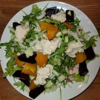 Beet and arugula salad at Vegan & Vine in Phoenix