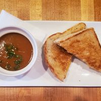 Grilled cheese and Tomato Soup at Vegan & Vine in Phoenix
