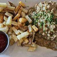 Chicken fried steak at Vegan & Vine in Phoenix