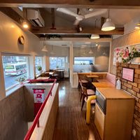 Main seating is upstairs.  at Mos Burger in Otaru