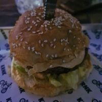 Vegan burger at Krnk in 