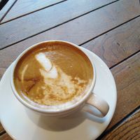 Soy latte so creamy  at Happie Balat in Istanbul