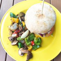 Vegan burger at Sausalitos in Cologne