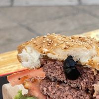 Bug on the burger   at Famous Beach Bar & Grill in Zadar