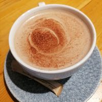 Oat hot chocolate at Roots  Fruits and Flowers - Great Western in Glasgow