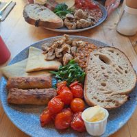 Vegan breakfast at Roots  Fruits and Flowers - Great Western in Glasgow