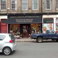 Outside now! at Roots Fruits and Flowers - Argyle St in Glasgow