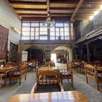 Inside  at Silk Road Tea House in Bukhara