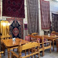 Inside  at Silk Road Tea House in Bukhara