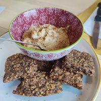 Hummus at Dispensa Cucina Vegana in Brescia