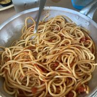 Arrabiata pasta  at Kosmos Fish Tavern in Crete