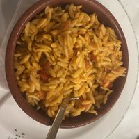 Greek pasta  at Rustico in Rhodes