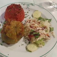Stuffed vegetables (Gemista) at Rustico in Rhodes
