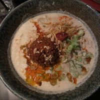 Soy milk broth makes this ramen super creamy!  #Veganuary at SIN in Stockholm