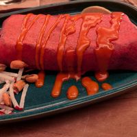 Vegan burrito with minced meat. Veganuary special at Enchilada in Leipzig