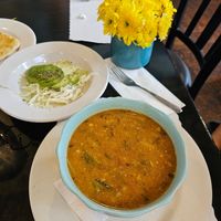 Sopita de mi madre (garbanzo y verduras) at Baja Frut in Ensenada