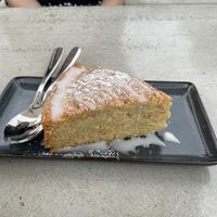 Vegan limoncello cake  at Whiskey Kitchen in Raleigh