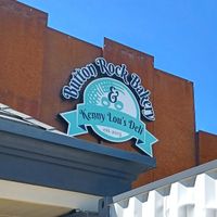 Outside of building at Button Rock Bakery & Kenny Lou's Deli in Lafayette
