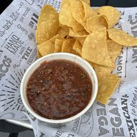 Chips & salad  at Tacotarian - Blue Diamond Rd in Las Vegas