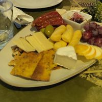Cheese and charcuterie board at Origami in La Spezia