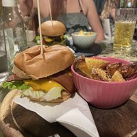 Bacon burger  at Origami in La Spezia