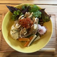 Karaage bowl  at ne - Plant-based Cafe & Act in Yakushima