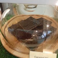 Vegan gluten-free caramel slice at The Oneness Fountain Heart Vegan/Vegetarian Cafe in Ulaanbaatar