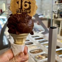 Vegan cone & wafer  at 16 Below in Aberdeen