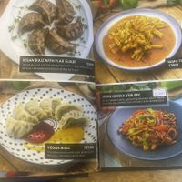 Menu choices  at Agnista Restaurant - Lagshan Center in Ulaanbaatar