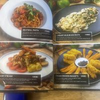 Menu choices  at Agnista Restaurant - Lagshan Center in Ulaanbaatar