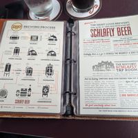 They explain the beer-making process and a bit about the brewery at Schlafly Tap Room in St Louis