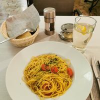 Spaghetti aglio olio at Restaurant Pizzeria Gaston in Merano