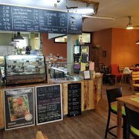 Inside the restaurant at Wurzelküche-Gesundes MIttag in Dresden