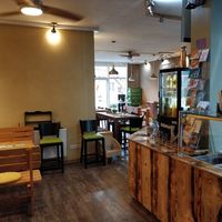 Inside the restaurant at Wurzelküche-Gesundes MIttag in Dresden