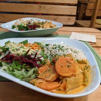 Curry dish at Wurzelküche-Gesundes MIttag in Dresden