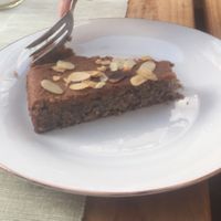 würziger Mandelkuchen at Wurzelküche-Gesundes MIttag in Dresden
