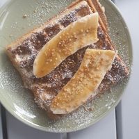 Banana Chocolate Waffle at YUEYE in Kiel