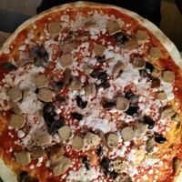 My friend's pizza at Pizzeria Daniela in Montebelluna