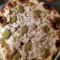 My friend's pizza at Pizzeria Daniela in Montebelluna