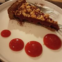 Crostata lampone e gianduia at Pizzeria Daniela in Montebelluna