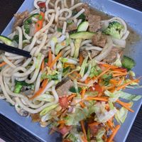 Vegan udon noodles   at Taiyo Sushi Bar in Pforzheim