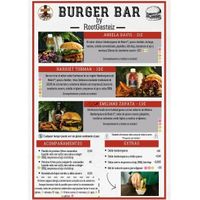 Burger bar menu (only on thursday) at RootGasteiz in Vitoria Gasteiz