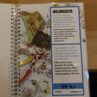 Menu   at La Paisanita in Prague