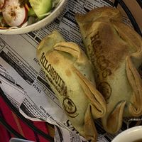 Vegan empanadas   at La Paisanita in Prague