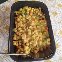 Curry de garbanzos delicioso at Kasa d' Vizin Restaurant in Eito