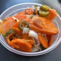 Pickled Carrots  at Taquería Los Puñales in Portland