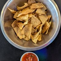 chips and salsa at Taquería Los Puñales in Portland