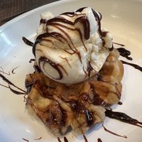 Vegan waffle and ice cream  at Fat Hippo in Nottingham