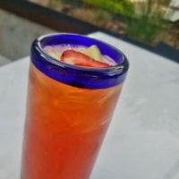 Strawberry Lemonade Iced Green Tea at Tea Bar & Fusion Cafe in Sacramento