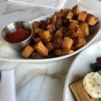 Breakfast Potatoes - Side (HUGE Portion) 😅  at The Den Cafe in Santa Ana